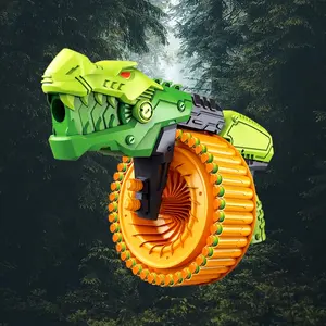 Dinosaur And Lion Toys Gun With 40 Soft Foam Darts Fully Shooting Game For Kids Outdoor Game Birthday Gifts