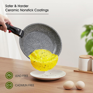 Ollas de Cocina de Alta Calidad con Tapas de Vidrio, Asas Desmontables, Aptas para Lavavajillas y Horno, para Estufas de Gas e Inducción, Juego de Utensilios de Cocina de Cerámica - Product Image 5