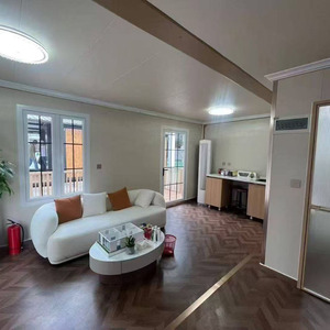 Double Wing Expandable Container <b>House</b> 40ft Luxury 3 Bedrooms 1 Bathroom Prefabricated Villa Portable Living <b>House</b> with Kitchen - Product Image 3