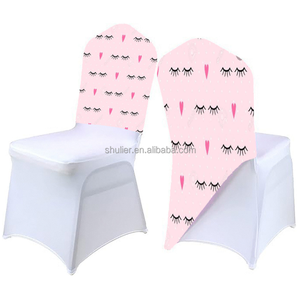 CUstom Any DEsign 3D Print <strong>Chair</strong> <strong>Covers</strong> for Wedding Party Event Luxury Design Spandex Elastic <strong>Half</strong> Back <strong>Chair</strong> <strong>Cover</strong> - Product Image 3