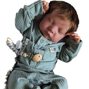 49Cm 3D pintura piel suave silicona completa <span class=keywords><strong>Reborn</strong></span> bebé gordo muñeca grande juguete para niña <span class=keywords><strong>Bebe</strong></span> como <span class=keywords><strong>Real</strong></span> niño chico juguetes regalo - Product Image 5