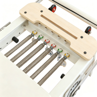 Reformer de Pilates pliable et réglable en aluminium durable, avec revêtement en PU/cuir ultra-fibre, lit de base portable pour la maison et le studio