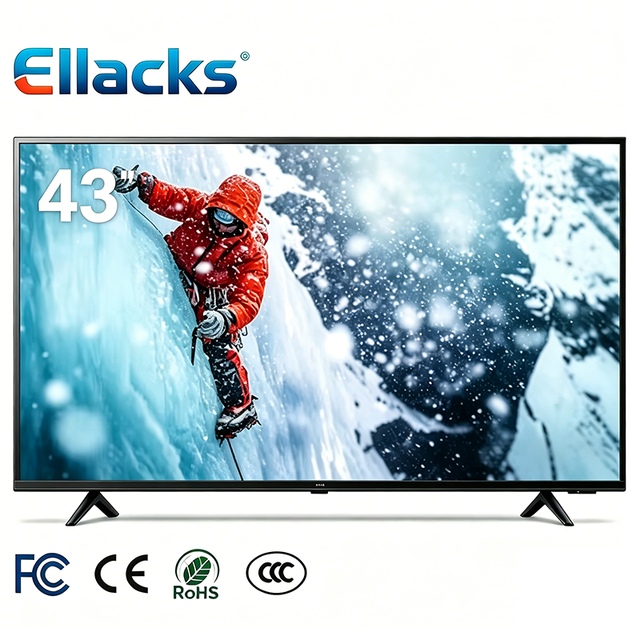 43 Inch 4K Smart TV QLED LED Backlight Google Android Black USB Gaming Streaming Television