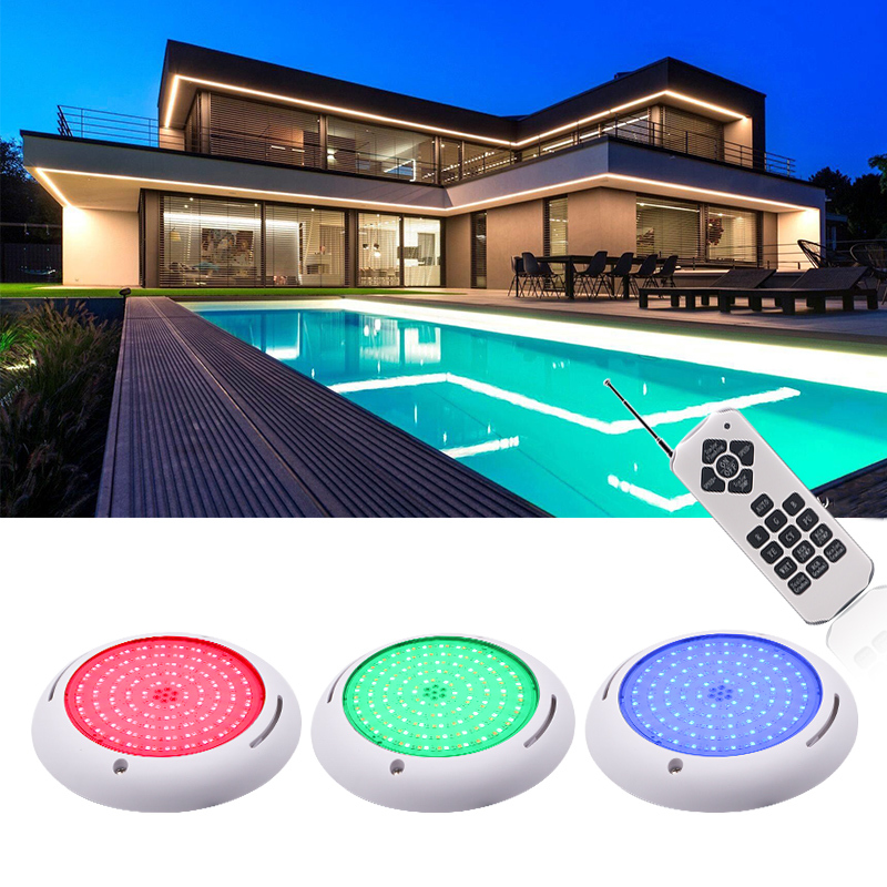 Huaxia 170mm Wall Mounted Swimming Pool Light 18W RGB Color Changing Resin Filled Underwater LED Piscina Lamp
