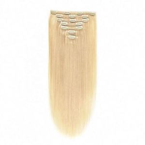ISWEET Extensions de cheveux à clips pas chères 350g Cheveux humains Remy Extensions de cheveux à clips Volume humain 613 Fournisseur Remi - Product Image 3