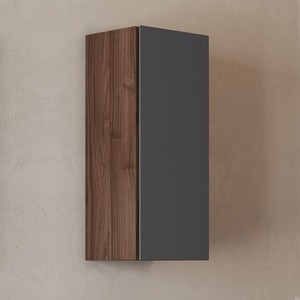 MODULO PARETE MODULARE GRACE4 CM 30X22 H. 71 NOCE E GRAFITE OPACO - Product Image 1