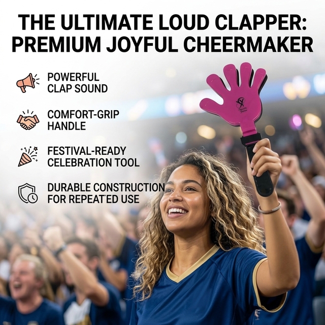Plastic Hand Clapper Toy for Cheerleading Game Noise Maker