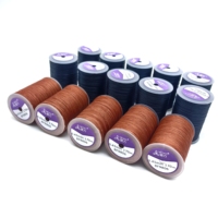 Fil ciré en polyester et nylon de 1 mm pour chaussures en cuir et perlage, vente en gros