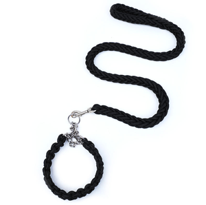 <span class=keywords><strong>UK</strong></span> Set tali dan kerah anjing kepang populer untuk anjing besar Medium dengan Logo kustom - Product Image 1