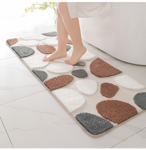 Hiện Đại Tối Giản Phong Cách Tùy Chỉnh Tufted Thảm Mat Non-Slip Phòng Tắm Thảm Với Logo Dropshipping Có Sẵn - Product Image 6