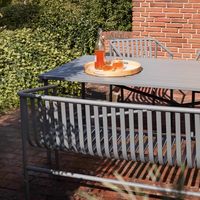 Ensemble table et chaises d'extérieur pour cour, jardin, balcon, terrasse, hôtel, gîte, restauration, camping, mobilier de loisirs