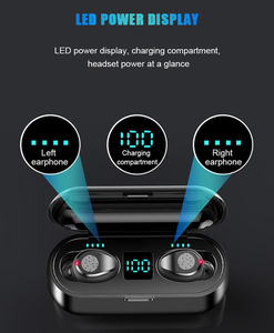 Audífonos Inalámbricos F9 TWS 5.0, Auriculares Deportivos para Juegos con Pantalla LED y Carga de 2000mAh - Product Image 4