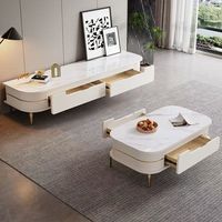 Meuble TV en bois moderne de style crème Nouveau design Table TV extensible Chambre à coucher Prix bon marché Meuble TV économique pour hôtel