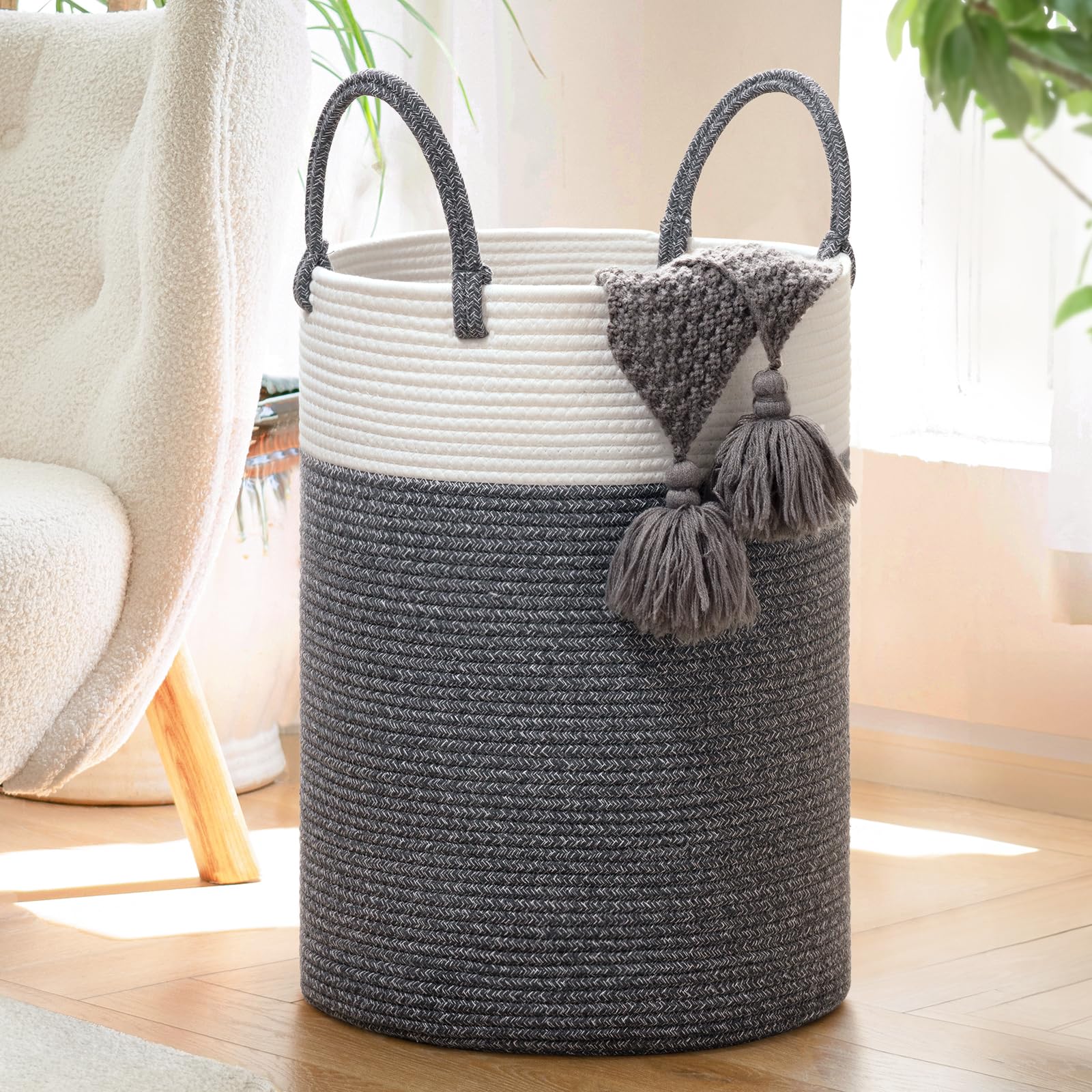 Bianco + drak Grey