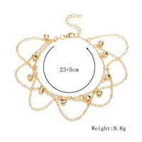 Ornements de pieds européens pour femmes très vendus Personnalité Style indien Bohème Luxe Bijoux de mode Bracelets de cheville Sexy Bell Cheville