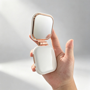 Lámpara de Escritorio Magnética Plegable de Aleación de Zinc con Luz para Selfies, para Grabación de Video, <span class=keywords><strong>Facetime</strong></span> y Estudio, con Espejo - Product Image 1