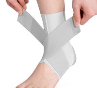 Manchon de compression pour cheville, sangle réglable, léger, ultra-fin, respirant, rembourré en silicone, protection de la cheville