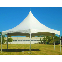 Tente Pagode Imperméable TENTCHO à Toit Haut en PVC Blanc pour Mariages, Événements et Fêtes – Tentes d'Extérieur à Toit Haut
