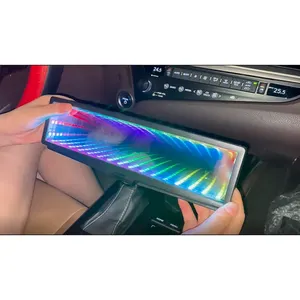 工場供給カスタマイズされたネオンサインアンビエントライトLEDバックミラーRgb SIngles/Many Colors Mirror Car For Infinity