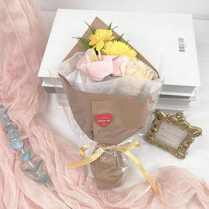 Graduation season carnation finished bouquet as a souvenir for girlfriend simulation <b>flower</b> Tanabata hot romantic gift - Product Image 3