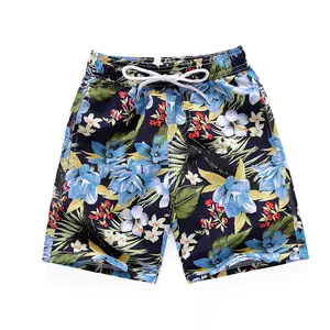 עיצוב אחרון מותאם אישית הדפסת נוצות צבעוניות בגדי חוף הארלי לבגד ים לגברים מכנסיים קצרים לגברים מכנסי חוף קצרים