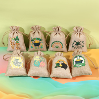 Sacs cadeaux en toile de jute avec cordon de serrage pour Noël, sacs cadeaux personnalisés avec cordon de serrage, sacs de faveur personnalisés pour mariage et fête