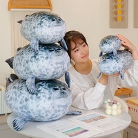 Peluche Manatee en Polyester et Coton PP, Douce, pour Bébés 0-24 Mois, Vente en Gros pour Aquariums