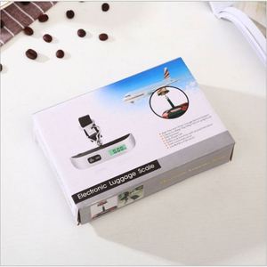 Balance numérique portable pour bagages, écran LCD rétroéclairé, capacité 50 kg, batterie, acier inoxydable, vente chaude - Product Image 4
