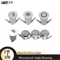 Luminaire encastré au sol en aluminium, profilé 6063, boîtier en aluminium extrudé avec couvercle en PC