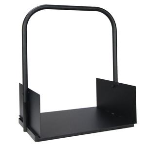Almacenamiento <span class=keywords><strong>de</strong></span> <span class=keywords><strong>leña</strong></span> <span class=keywords><strong>Chimenea</strong></span> Registro Soporte <span class=keywords><strong>de</strong></span> metal Estante <span class=keywords><strong>de</strong></span> madera negro <span class=keywords><strong>para</strong></span> exteriores - Product Image 2