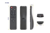 Télécommande de remplacement IR standard avec code fixe, 47 boutons, piles AAA, commande vocale pour Android TV Box