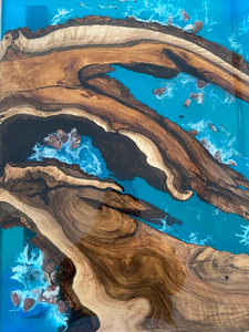 <span class=keywords><strong>Mesa</strong></span> epoxi con vista al río Popular, <span class=keywords><strong>mesa</strong></span> de Río de resina de arte dorado de alta calidad - Product Image 4