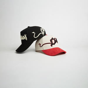 Casquettes de baseball personnalisées Lanhai avec logo brodé, casquettes de baseball en gros, couleur unie, 5 panneaux, casquettes de baseball pour hommes, noir - Product Image 1