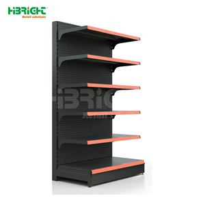 Estanterías de Madera y Metal de Alta Luminosidad para Supermercados con Refrigerador de Exhibición a Juego para Diseño de Tiendas de Abarrotes - Product Image 5