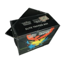 Boîte de présentation en acrylique personnalisée JIHONG pour cartes Pokémon ETB avec couvercles magnétiques, boîtes à cartes à jouer en acrylique