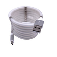 NOUVEAU Câble de charge magnétique à remontage automatique en cuivre pur Micro USB V8 pour téléphones mobiles Android, ordinateur et imprimante