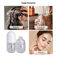 Vente en gros de flacons vaporisateurs pour maquillage et soins du visage, flacon vaporisateur 220 ml en PET blanc transparent, impression sérigraphique, flacons cosmétiques