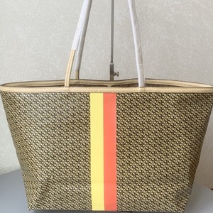 Sac fourre-tout grande capacité en toile de cuir de vachette avec motif jacquard tissé, forme ronde, usage quotidien - Product Image 1