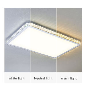 Offre Spéciale simple ultra mince plafonnier salon luxe rectangulaire K9 cristal plafonnier moderne - Product Image 5