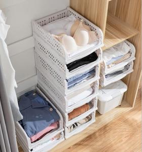 Organizzatori per Armadio in Plastica Pieghevoli di Alta Qualità, Cestini Portabiti Facili da Installare e Contenitori a Cassetto - Product Image 3