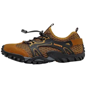 Chaussures de production professionnelle de <span class=keywords><strong>montagne</strong></span>, en fibre de carbone, en cuir pour hommes, antichoc, chaussures de randonnée d'été - Product Image 1