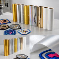 Qinyu – Rouleau de film thermocollant en TPU 3D épais à haute résistance, vinyle PU HTV à transfert de chaleur avec logo personnalisable – Vente en gros