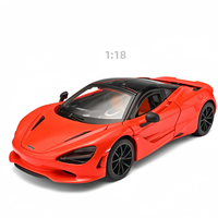 Modelo de Coche McLaren765s Oficialmente Autorizado, Escala 1:18, Modelo de Aleación, Simulación de Coche, Colección de Modelos de Metal, Juguete de Metal, Vehículo de Exhibición