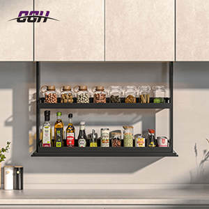 Cuisine de luxe Meuble élévateur vertical Armoire de cuisine Panier élévateur de fruits et légumes Panier élévateur électrique automatique - Product Image 6