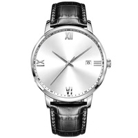 Montre mécanique automatique de luxe de style designer avec logo OEM, montre classique et élégante pour hommes