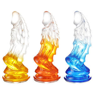 Frauen transparente Kirin Alien Zifferblatt zweifarbige <span class=keywords><strong>Dildo</strong></span> Soft Crystal Adult Masturbation Anal Expander Spielzeug - Product Image 5