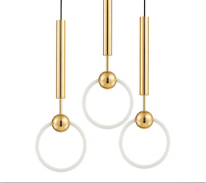 <span class=keywords><strong>Led</strong></span> lampadario luce del pendente in oro - Product Image 1