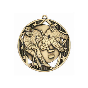 JinRuiXiang personnalisé gravé jour du sport épinglettes grand hockey escalade école course médailles catholiques religieuses - Product Image 3