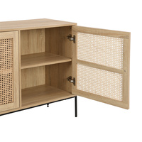 Table de Chevet Moderne Haut de Gamme avec 3 Tiroirs, Portes Shaker, Panneau en Bois, Montage Facile, pour Salon, Chambre, Salle à Manger, Hôtel, Usage Domestique