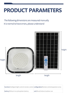 Lámpara Colgante Solar Cuadrada de 30W/50W/100W, 5 Modos, Luz de Exterior e Interior, Sensor de Movimiento, IP65 Impermeable, para Lámparas de Pared Exteriores - Product Image 3